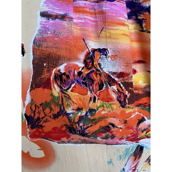 90’s Jams World Hawaii Aloha Native American Southwest Midi Dress - Small- Multi - Picture 6 of 12